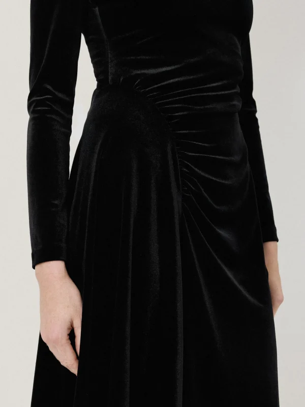 Jigsaw Velvet Ruched Dress