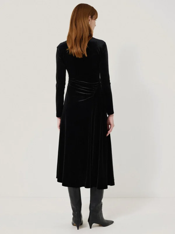 Jigsaw Velvet Ruched Dress