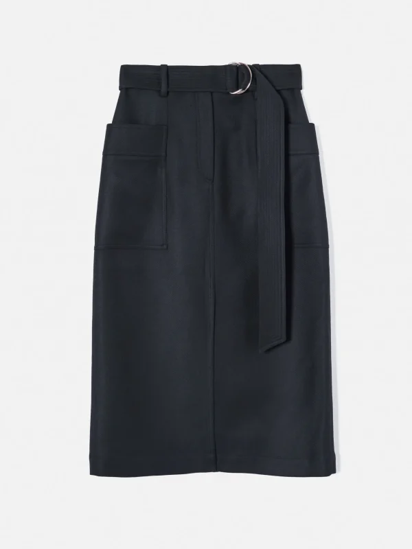 Jigsaw Wool Belted Utility Skirt