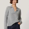 Jigsaw Wool Cashmere Blend Collar Jumper