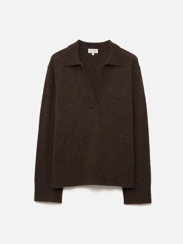 Jigsaw Wool Cashmere Blend Collar Jumper