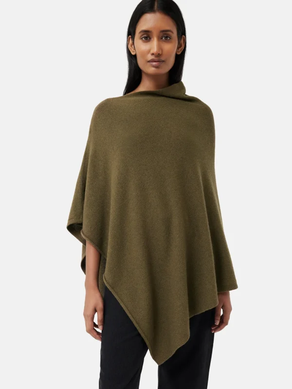 Jigsaw Wool Cashmere Blend Drape Poncho