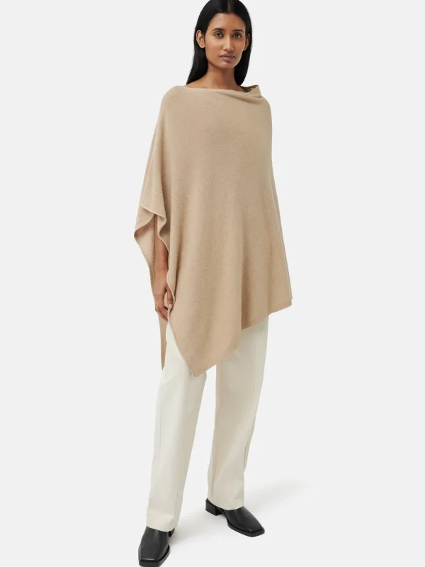 Jigsaw Wool Cashmere Blend Drape Poncho