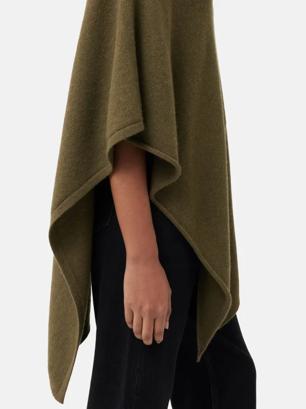 Jigsaw Wool Cashmere Blend Drape Poncho