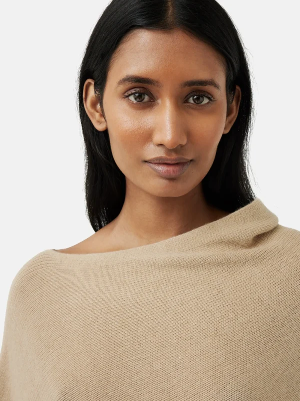 Jigsaw Wool Cashmere Blend Drape Poncho