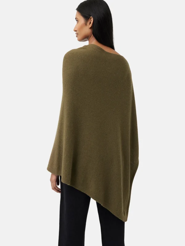 Jigsaw Wool Cashmere Blend Drape Poncho