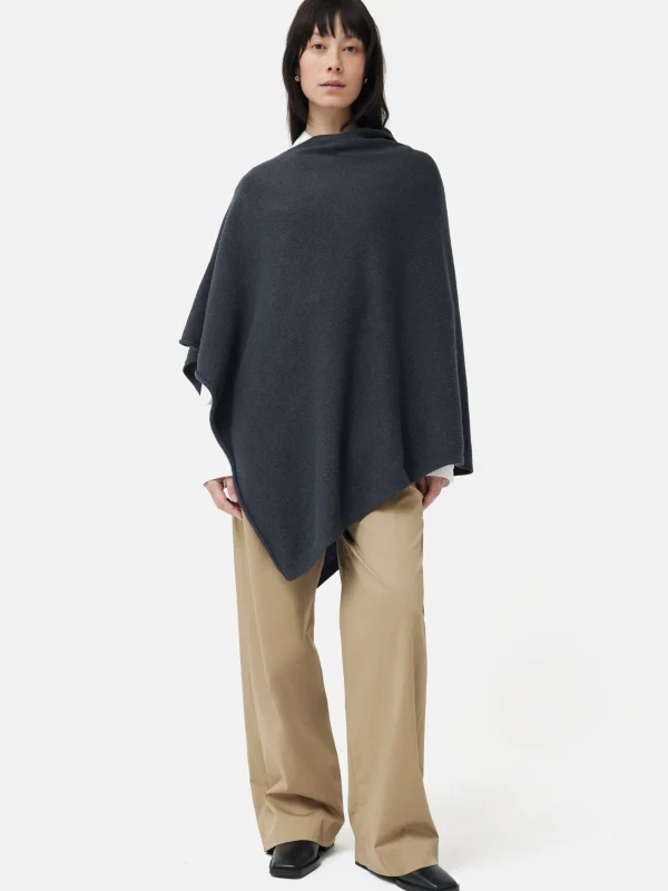 Jigsaw Wool Cashmere Blend Drape Poncho