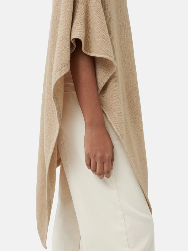 Jigsaw Wool Cashmere Blend Drape Poncho