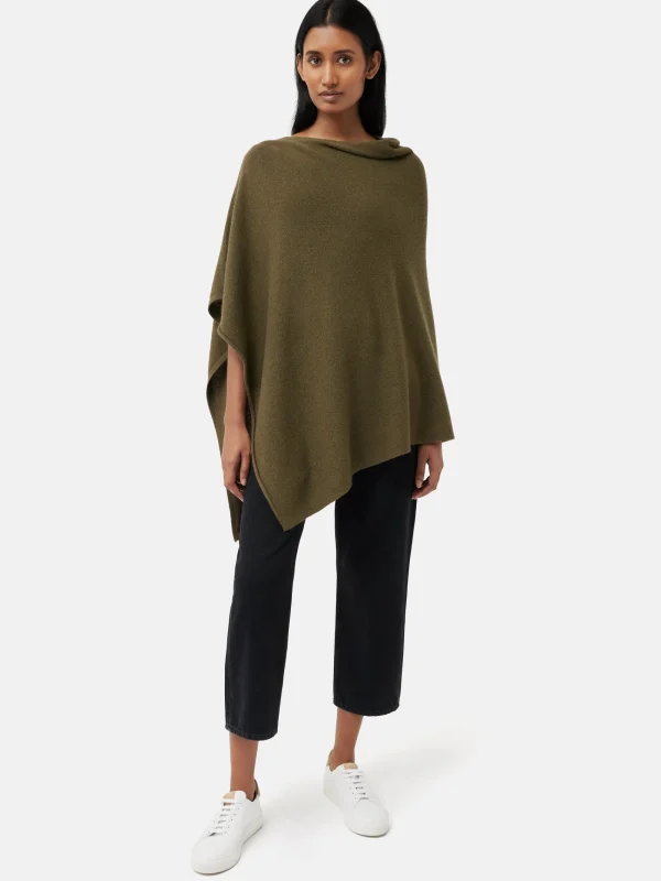 Jigsaw Wool Cashmere Blend Drape Poncho