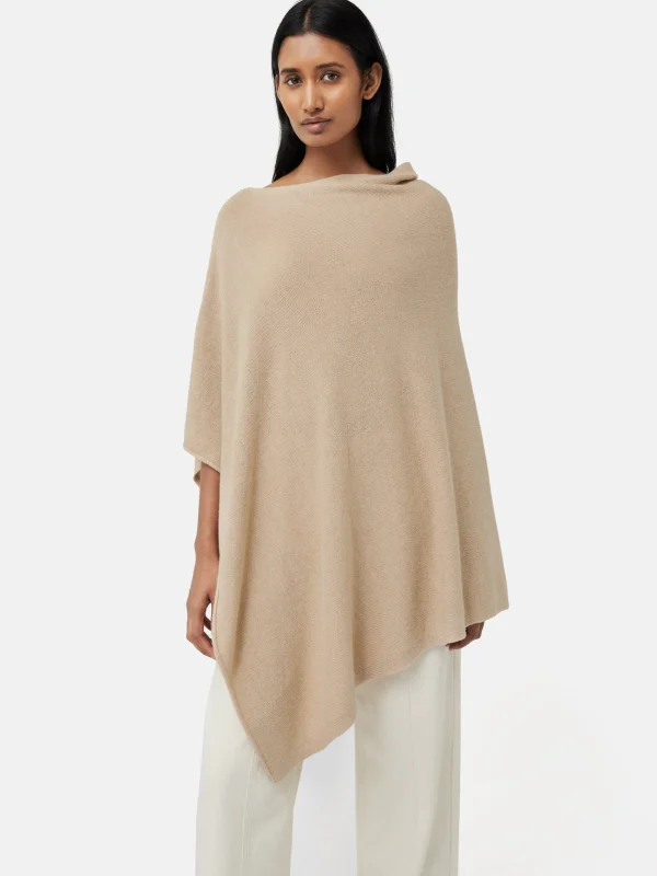 Jigsaw Wool Cashmere Blend Drape Poncho