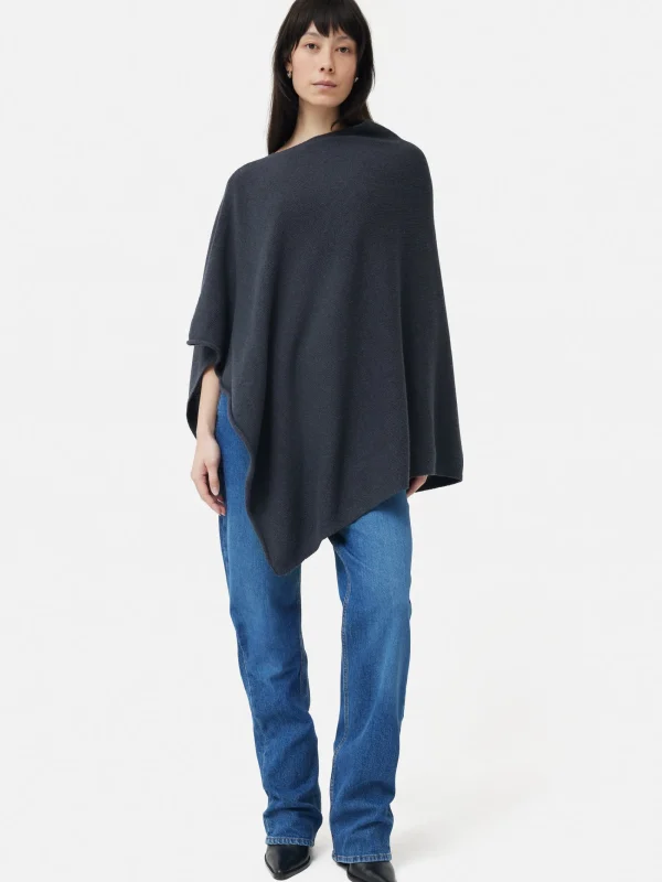 Jigsaw Wool Cashmere Blend Drape Poncho