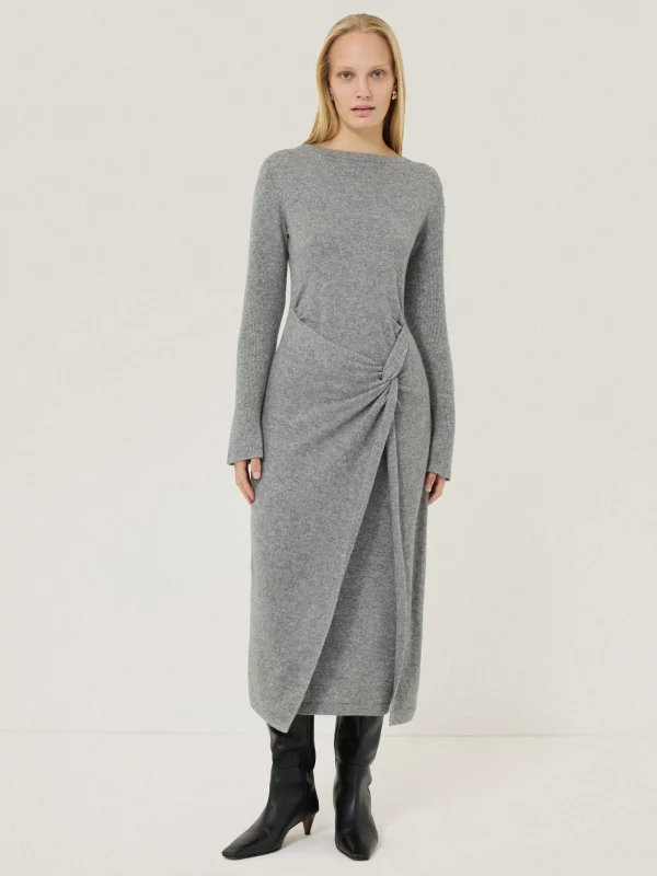 Jigsaw Wool Cashmere Blend Knot Dress