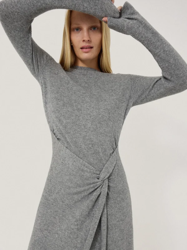 Jigsaw Wool Cashmere Blend Knot Dress