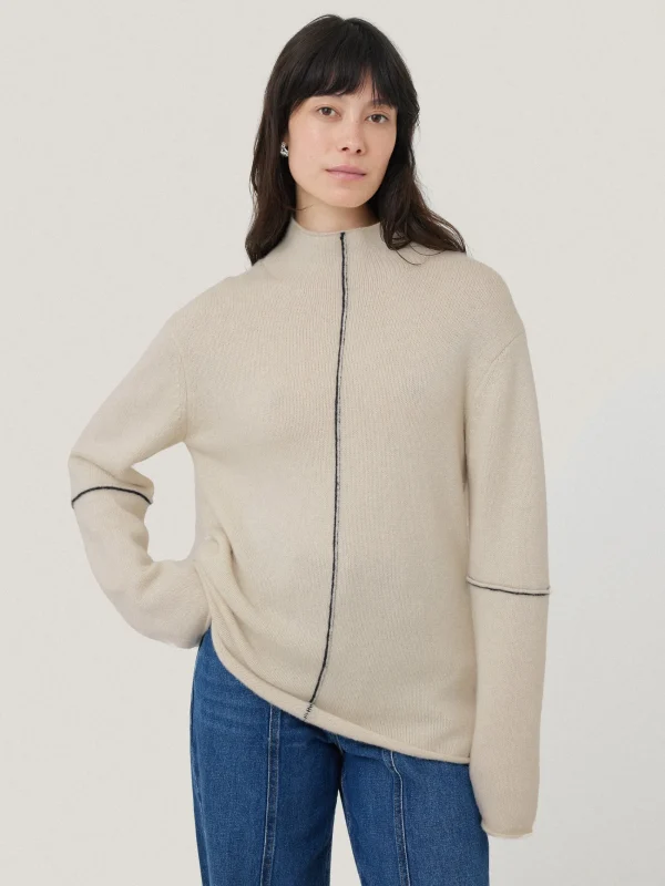 Jigsaw Wool Cashmere Blend Line Jumper