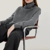 Jigsaw Wool Cashmere Roll Neck Bib