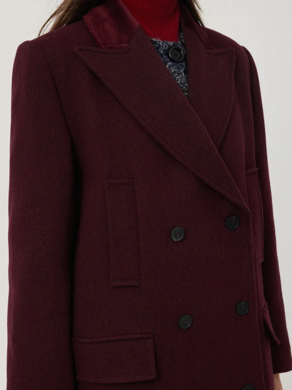 Jigsaw Wool Double Breasted Overcoat