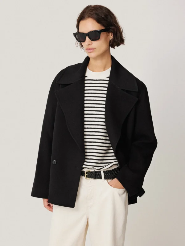 Jigsaw Wool Double Faced Short Coat