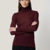 Jigsaw Wool Jersey Polo Neck Top