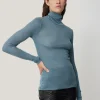 Jigsaw Wool Jersey Polo Neck Top