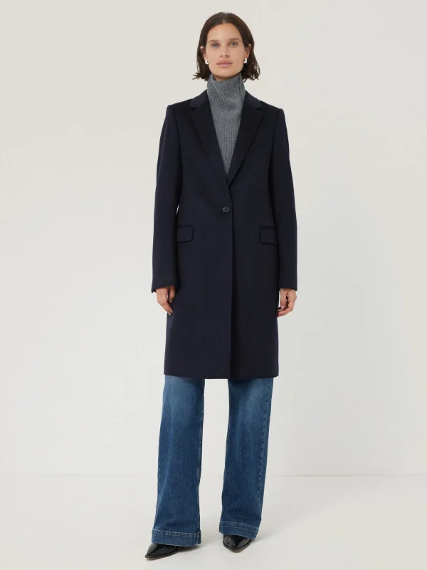 Jigsaw Wool Relaxed City Coat