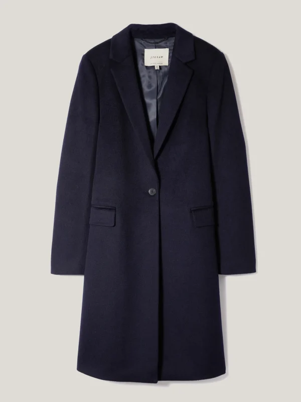 Jigsaw Wool Relaxed City Coat