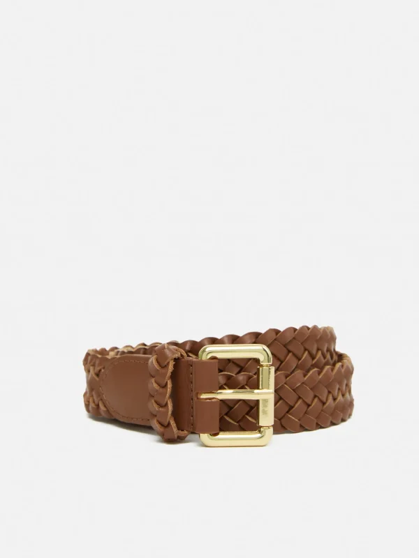 Jigsaw Woven Leather Belt