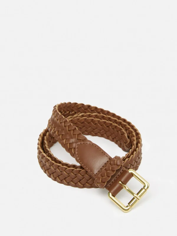 Jigsaw Woven Leather Belt