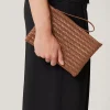 Jigsaw Woven Leather Pouch