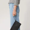 Jigsaw Woven Leather Pouch