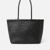 Jigsaw Woven Leather Tote Bag